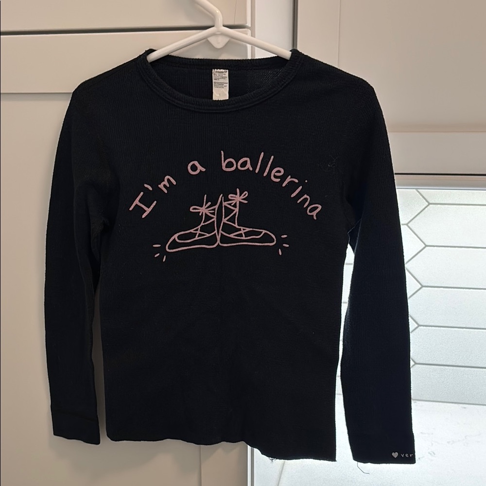 Black and Pink Long Sleeve Tees Casual Collection